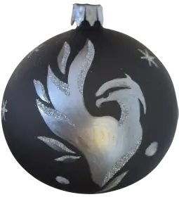 Weihnachtskugeln Phoenix – handbemalt 1 Stück