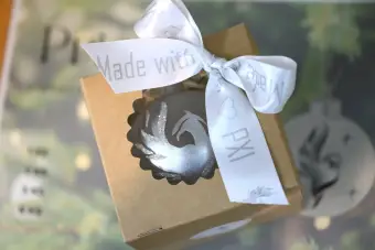 Weihnachtskugeln Phoenix – handbemalt 1 Stück