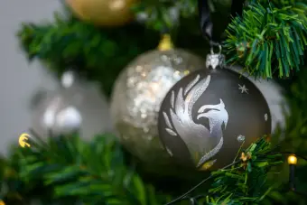 Weihnachtskugeln Phoenix – handbemalt 1 Stück