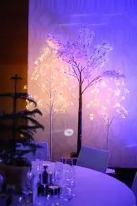 Großer Lichtbaum – Die Dominante jedes Raumes, ideal zur Schaffung einer festlichen Atmosphäre. Verfügbar: 4 Stück.